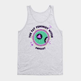 Fat Feminist Witch Magic 8 Ball Logo Tank Top